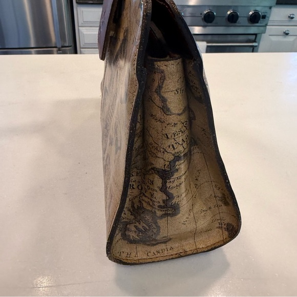 Patricia Nash-European Map-Rienzo Satchel / Shoulder Bag NWOT - Picture 3 of 16